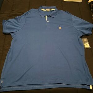 Blue U.S. Polo Association Golf Shirt. 3XL.